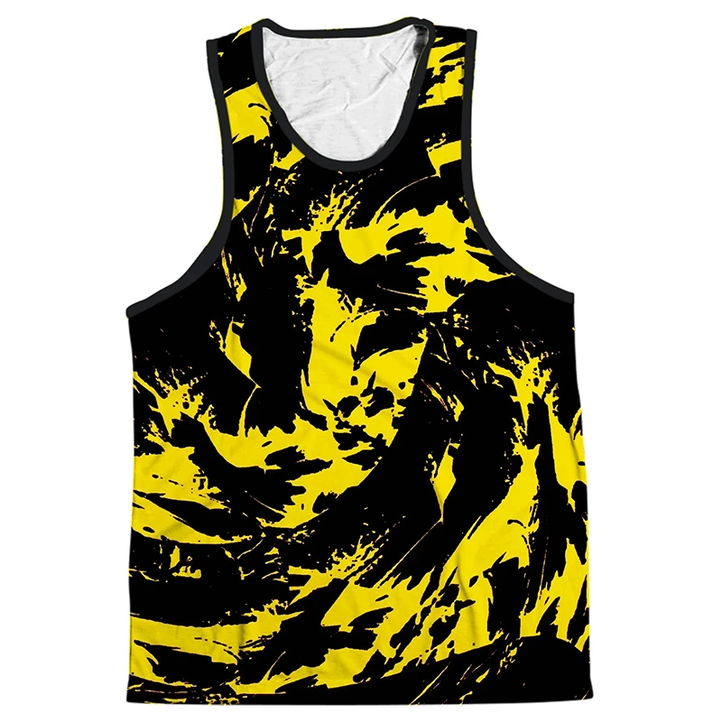 3D Harajuku Dragon Scale Tank Top Sportswear Fitness Mans Summer Streetwear Basketball Vest Quick Drying Sleeveless y2k Tops