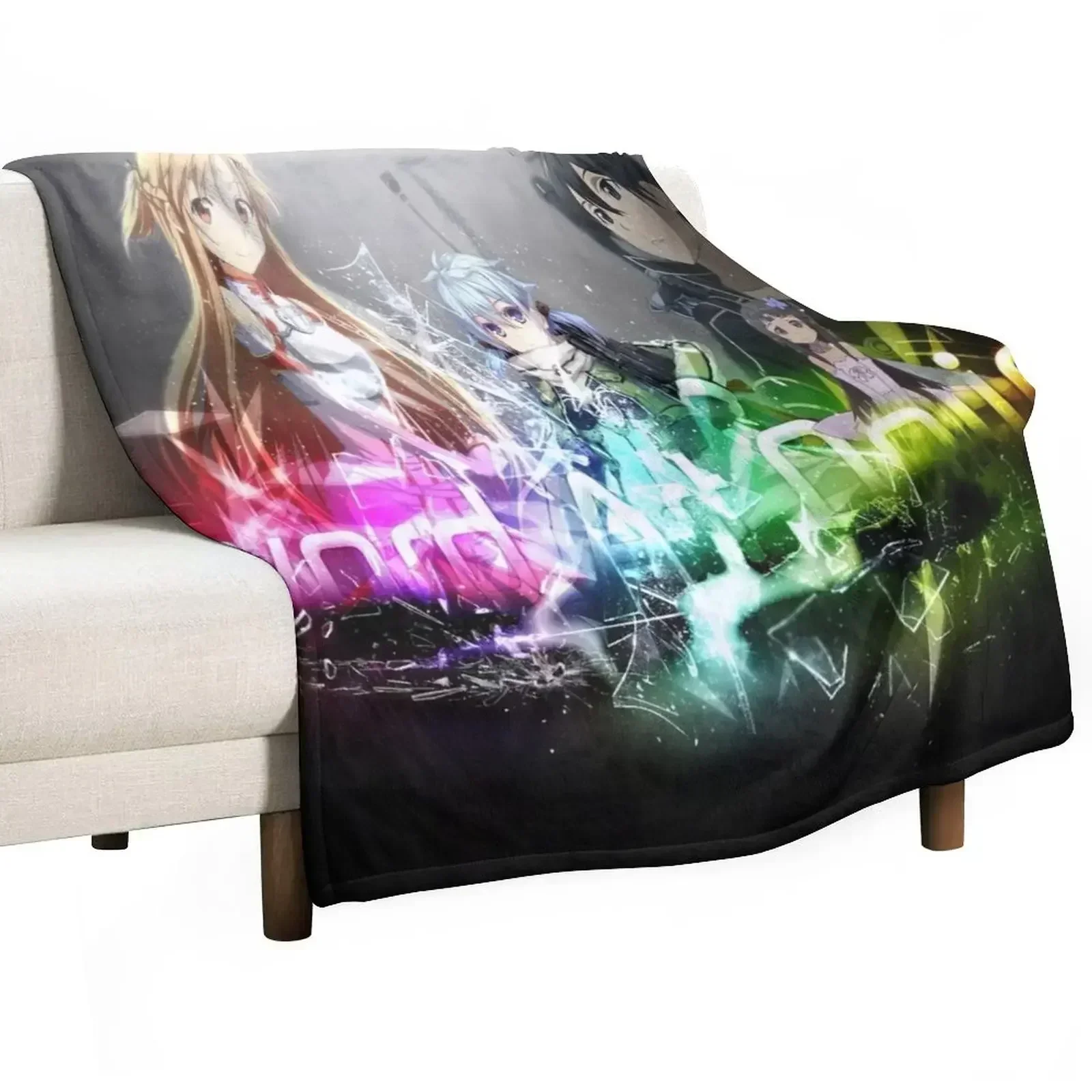 

Sword Art Online - season 2 Throw Blanket Reusable Durable Soft Blanket for All Seasons