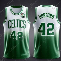 2024 New Champion Celtic Style No. 42 Horford Basketball Jersey For Kids Boy Man Sleeveless Training Competition Tops Clothing