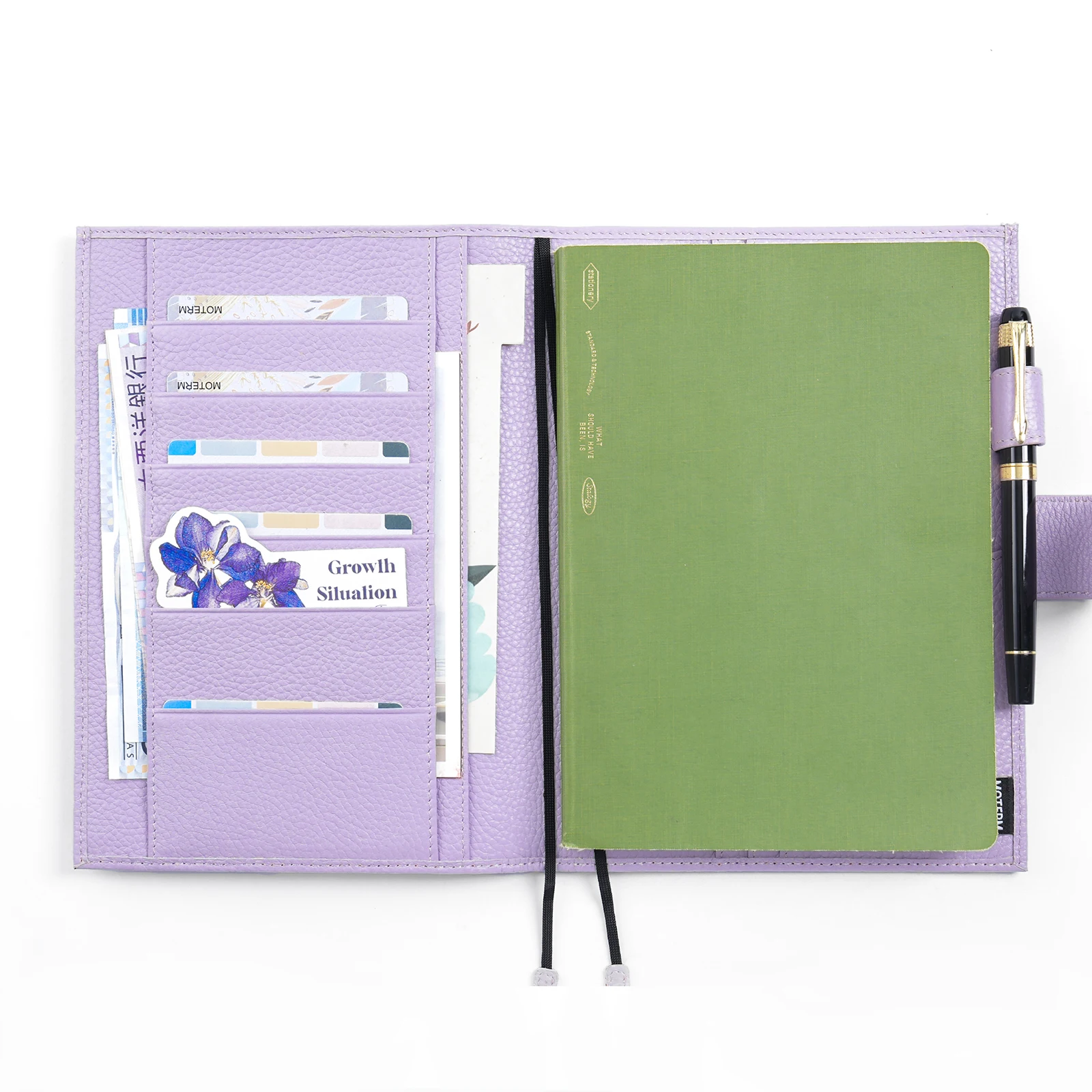 Moterm Original Series A5 Plus Cover for Hobonichi Cousin A5 Notebook Genuine Pebbled Grain Leather Planner Organizer Agenda