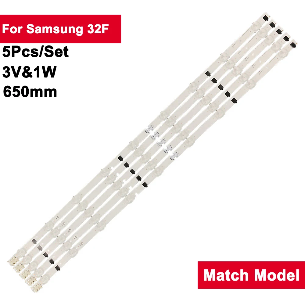 5Pcs Backlight TV Strip LED สำหรับ Samsung 32f 9led UN32F5000AGXZB UN32F5000AGXPR UN32F5000AGXPE UN32F5000AFXZX UN32F5000AFXZP