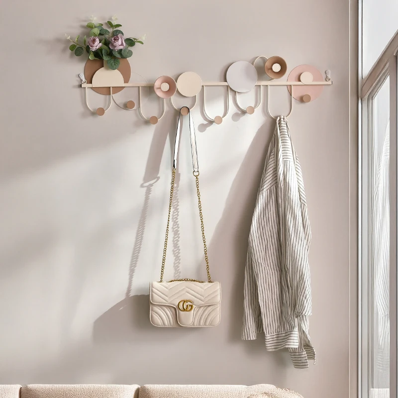 rf-Space Saving Metal Coat Racks Open Hanging Organizer Storage Wall Coat Racks Minimalist Modern
