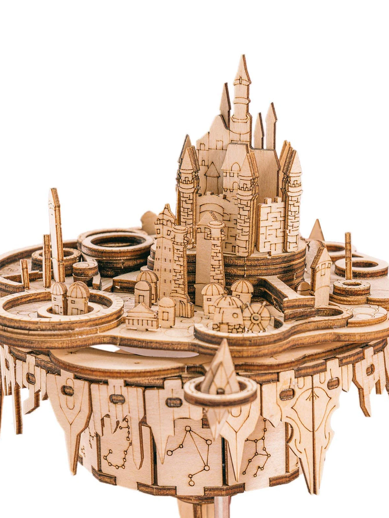 3D Holz puzzles Spieluhr Kits Sie sind mein Sonnenschein Schloss Gebäude Modell DIY Handwerk Geburtstags geschenk für Mädchen oder Frauen im Alter von 14 Jahren