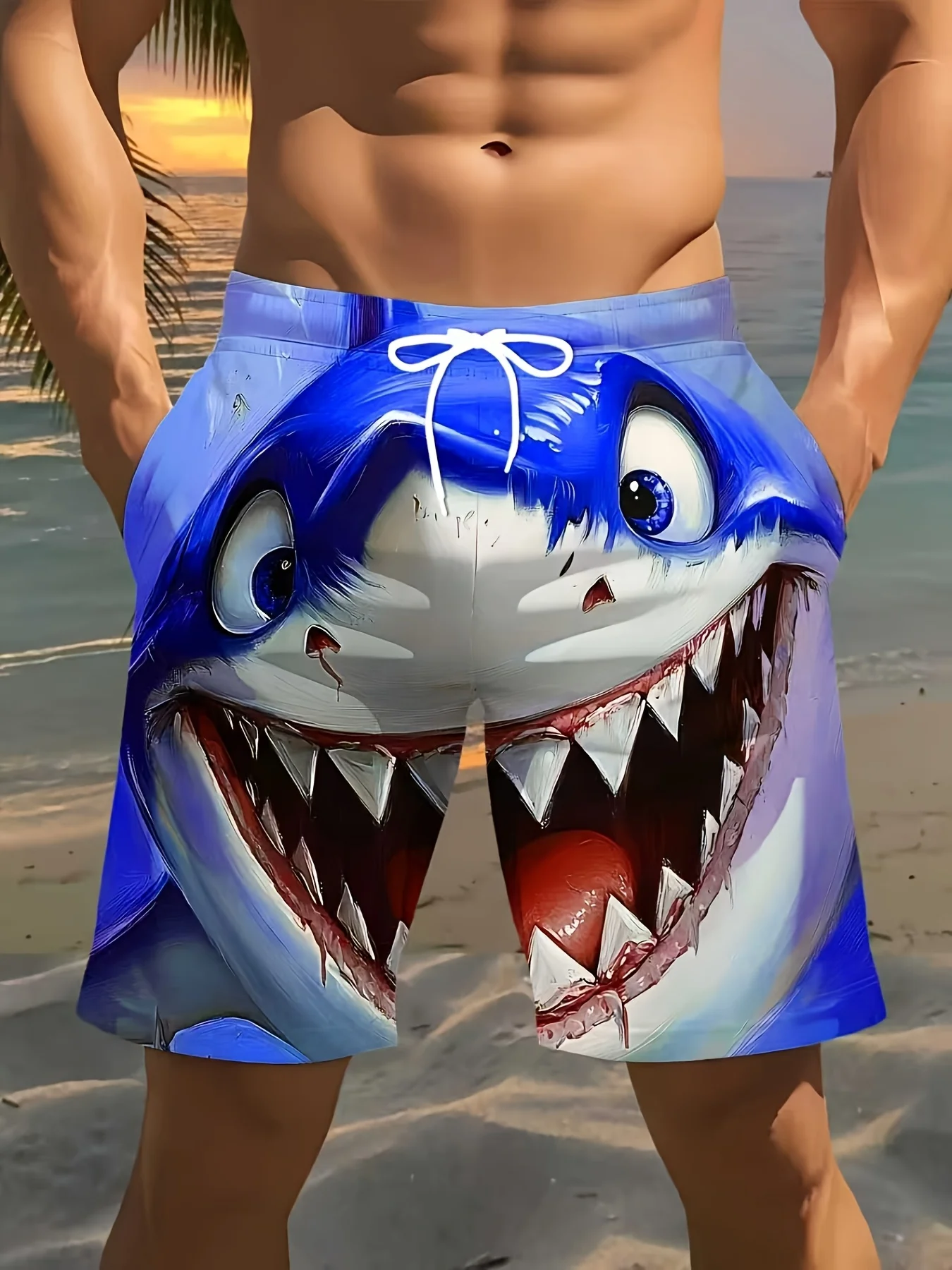 

Men's 3D Exquisite Printed Beach Shorts, Casual Beach Shorts for the Seaside