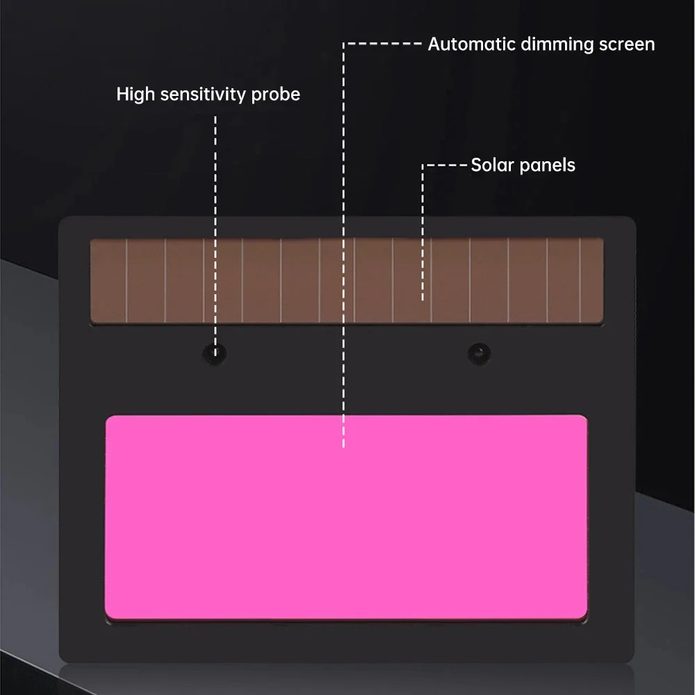 True Color Mask Glasses Welder Equipment Auto-Darkening Solder Chameleon Brazing Automatic Headband Welding Helmet Cap