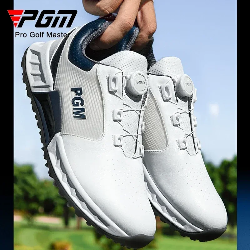 

PGM Golf Men Shoes Summer Cushioning Rebound Waterproof Knob Shoelaces Outdoor Sports Sneakers XZ438