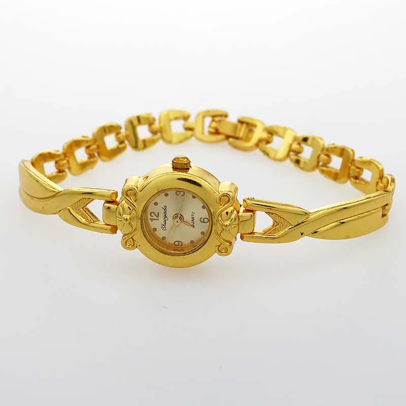Dropshipping Mewah Wanita Gelang Jam Tangan untuk Wanita dengan Harga Murah Emas Analog Watch Dress QUARTZ Wrist Jam Jam Tangan Lucu Watch