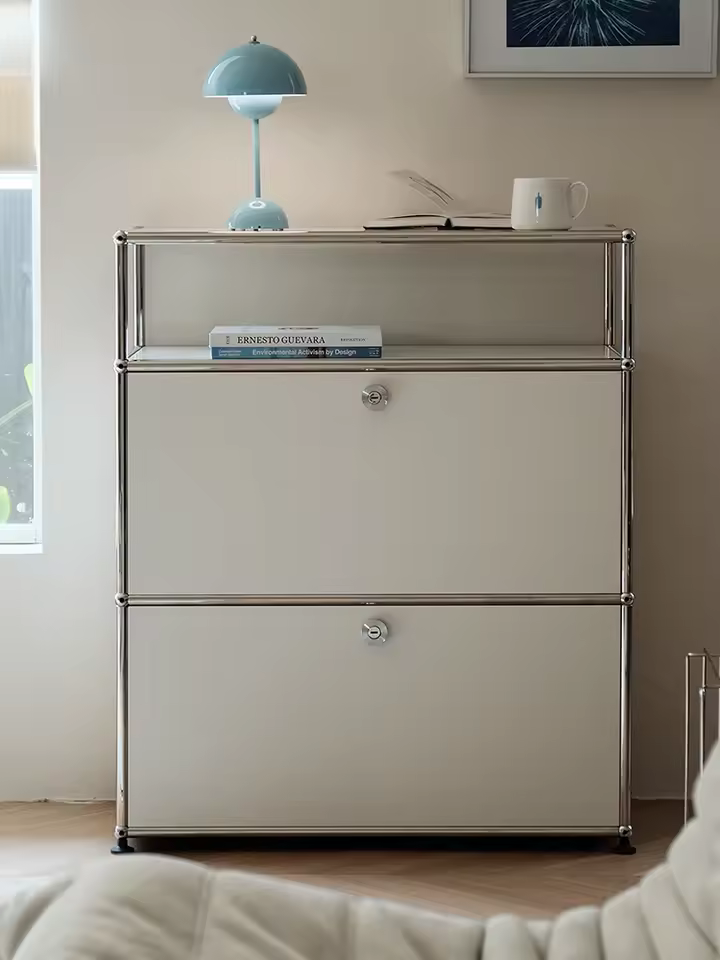 USM Haller Storage Cabinet Stainless Steel Metal Sideboard Cabinet Dresser For Bedroom Modern Furniture - AliExpress 