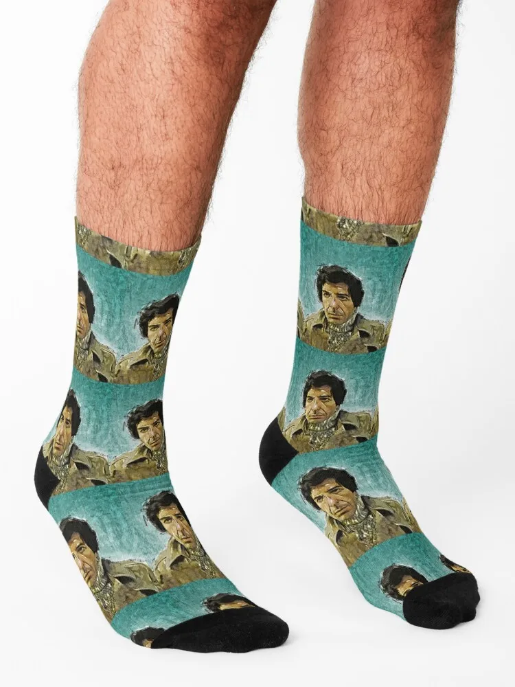 ليونارد كوهين - جوارب بتصميم فني لأسطورة الموسيقى للأطفال، جوارب ثلجية جديدة للنساء والرجال #3