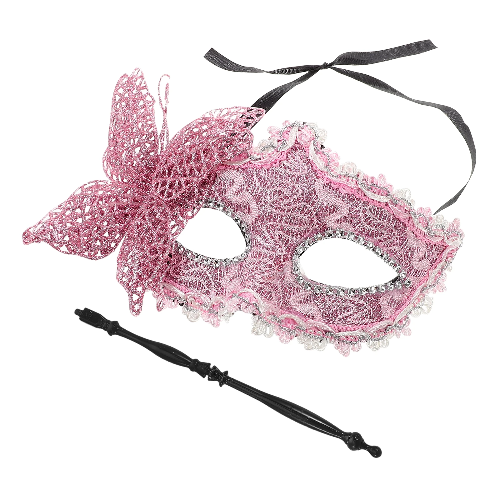 

Elegant Dragon Butterfly Handheld for Halloween Masquerade Costume Soft Plastic Cosplay Mask Mask Mardi Gras Women