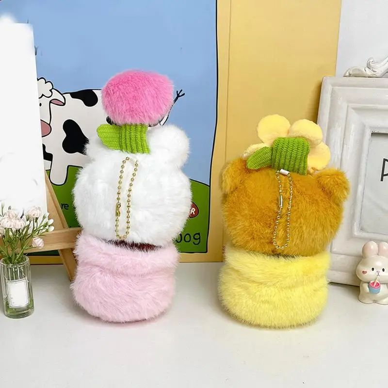 Roślina doniczkowa Wypchane zwierzęta Lalka Breloczek Kawaii Pluszowe zabawki Breloczki Śliczne kwiaty i rośliny Torebka Breloczki Prezenty urodzinowe dla dzieci