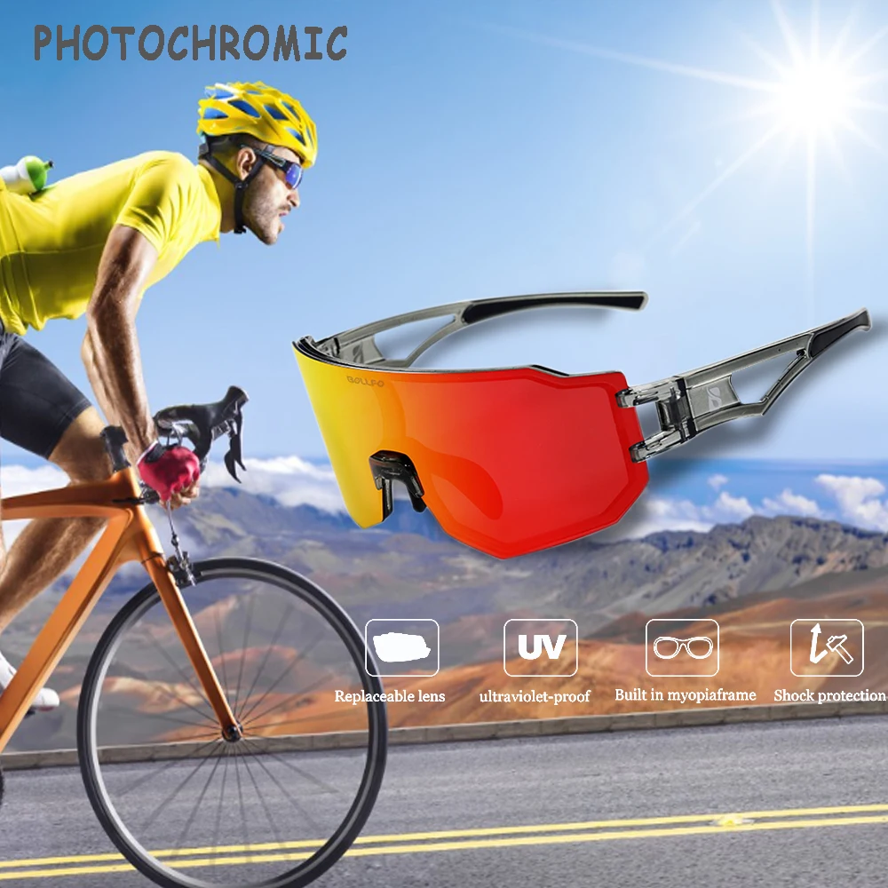 

Bicycle Goggles Sunglasses Man Cycling Glasses Photochromic UV400 Sport Sunglasses MTB Mountain Riding Glasses Photochrome