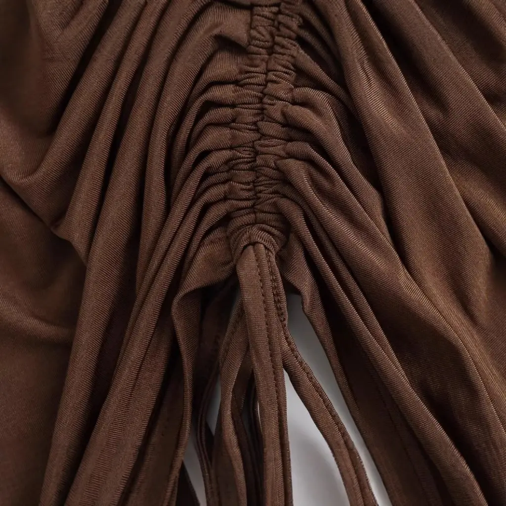 

Winter Hooded Pleated Top for Women Street Fashion Design European And American Style New