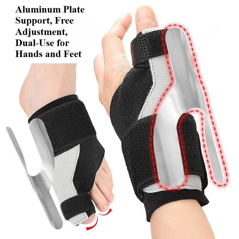 

Thumb Stabilizer Aluminum Plate Compression Wrist Guard Thumb Sleeve Gym Workout Weightlifting Protection Anti Slip Breathable