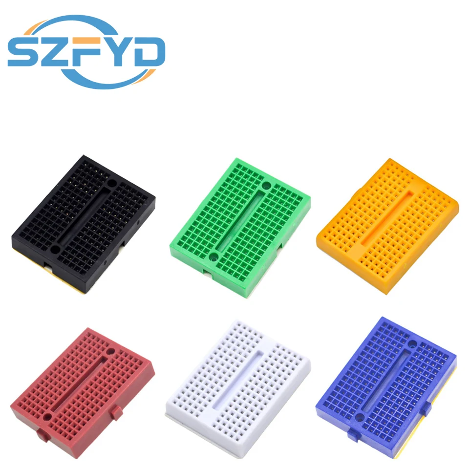 6Pcs Mini Breadboard Kit with 170 Tie Points Solderless SYB-170 Prototype PCB Bread Board for Arduino, Raspberry Pi