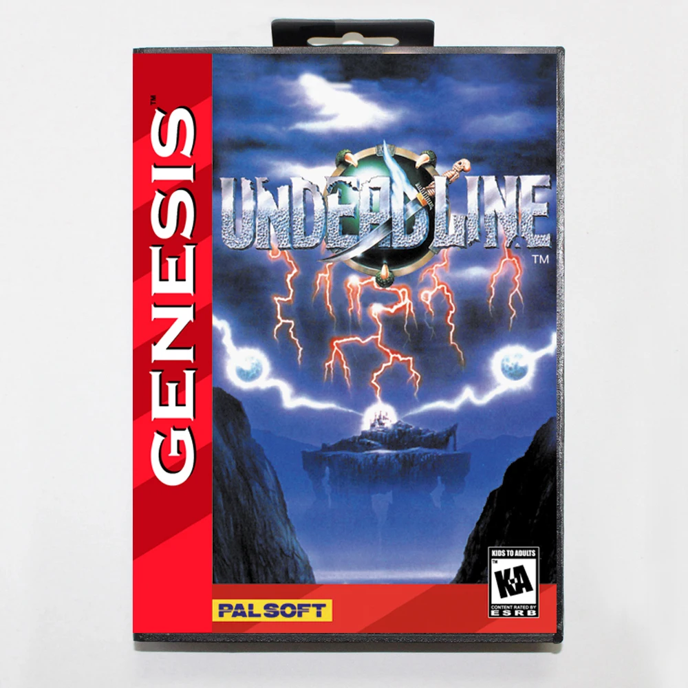 Undeadline MD Game Cartridge with USA Box for 16 Bit Sega Megadrive Genesis System