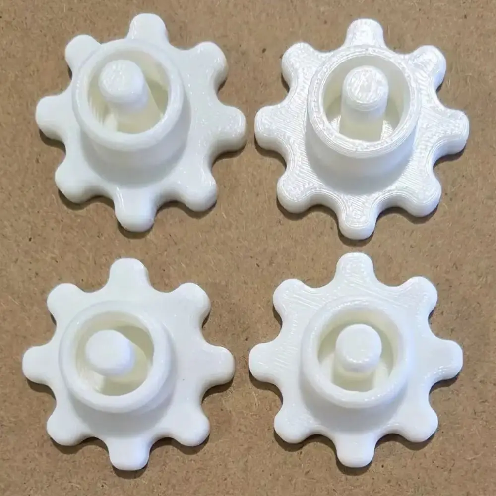 Flexible Silicone Tube Cap White Red Gear-Style Silicone Tubing Accessories Easy-to-Use Silicone Hose Plugs
