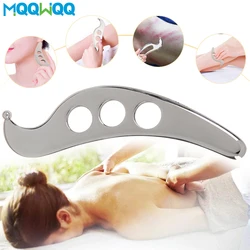 Raspador muscular de acero inoxidable, herramienta de masaje Gua Sha iastm para raspado de tejido profundo, liberación miofascial, alivio del dolor muscular, 1 unidad