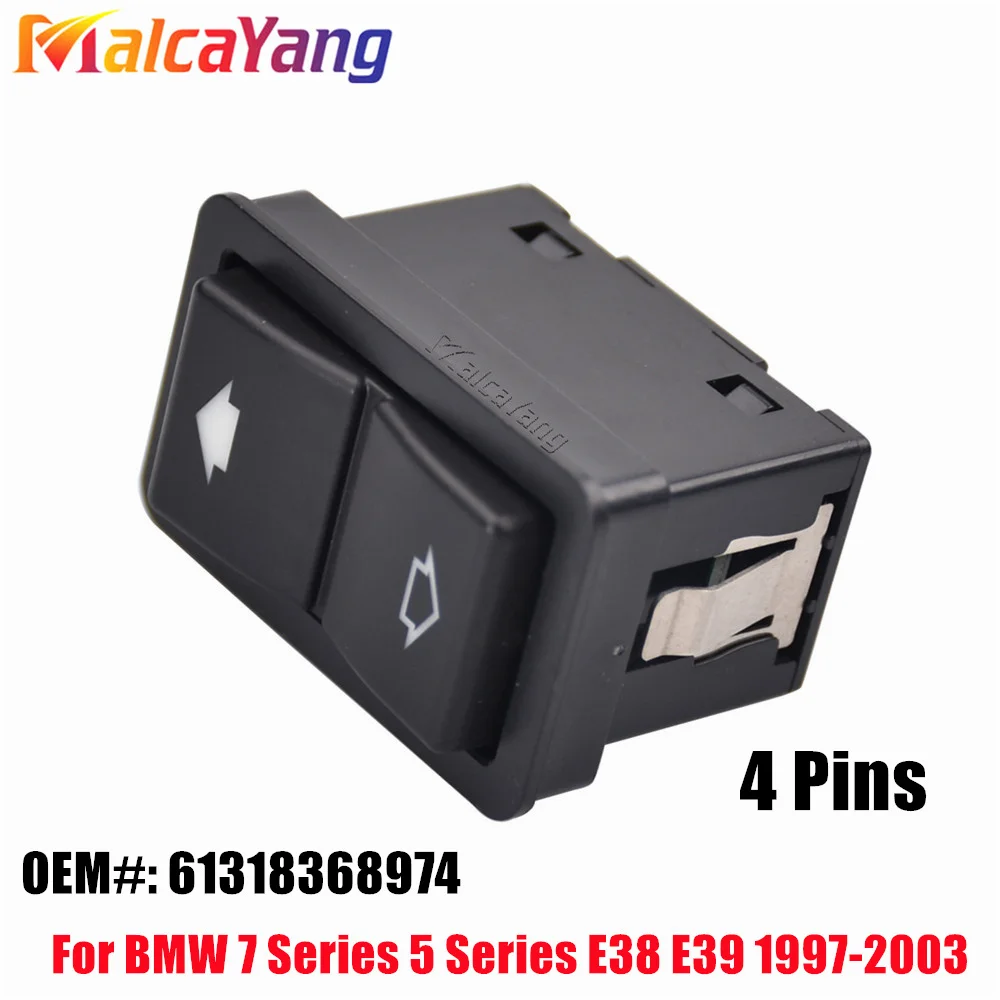 

61318368974 New Car Auto Front or Rear Right Power Window Switch For 1997-2003 BMW 7-Series 5-Series E38 E39