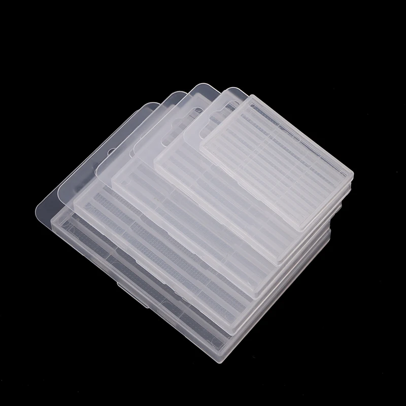 1 Piece Thickened Transparent Plastic Twist Drill Empty Box Storage Box Toolbox Tool Woodworking Drill Bit Packaging Case