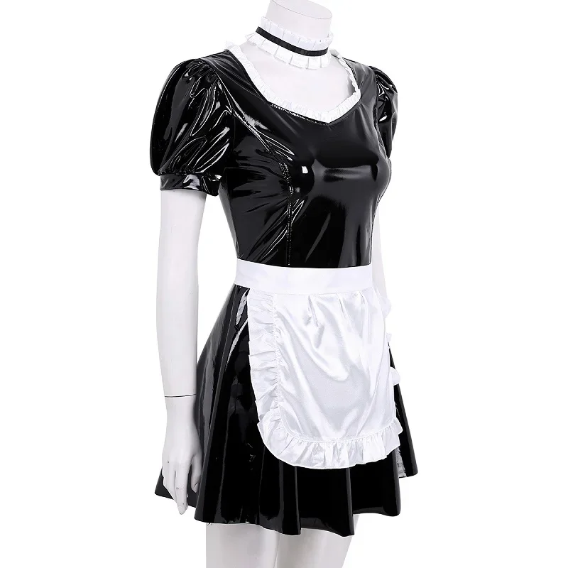 Niedliche Lolita-Dienstmädchen-Kostüme für Damen, Französische Dienstmädchen-Kostüme, Anime-Cosplay, Kellnerin-Party-Bühnen-Nachtclub-Auftrittskleider 2026 – Detail 3