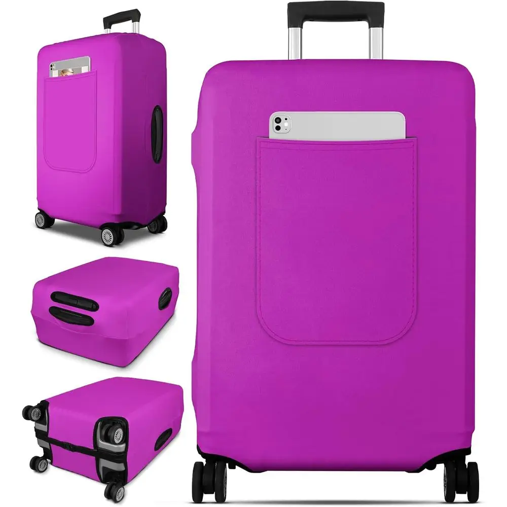 TSA Approved Large Suitcase Cover, 21-23 Inch, Stretchable and Washable Protective Baggage Case