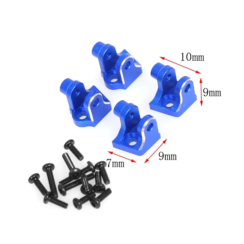 YSUN-RC Kit de asiento de fijación de barra de acoplamiento inferior para coche LOSI 1/18 Mini LMT 4X4 cepillado Monster Truck RC piezas de mejora de coche azul