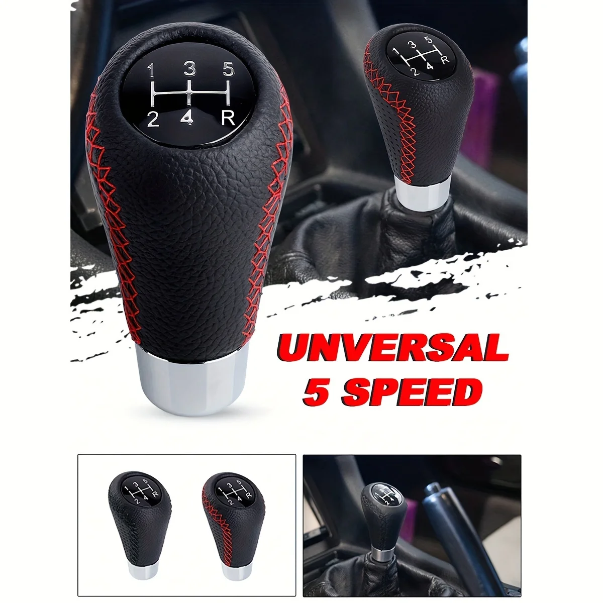 1Pc Car Interior Car Modification Gear Shift Knob, 5 Speed Manual Transmission Lever Shift Knob, Gear Head, Manual Gear Shift Le