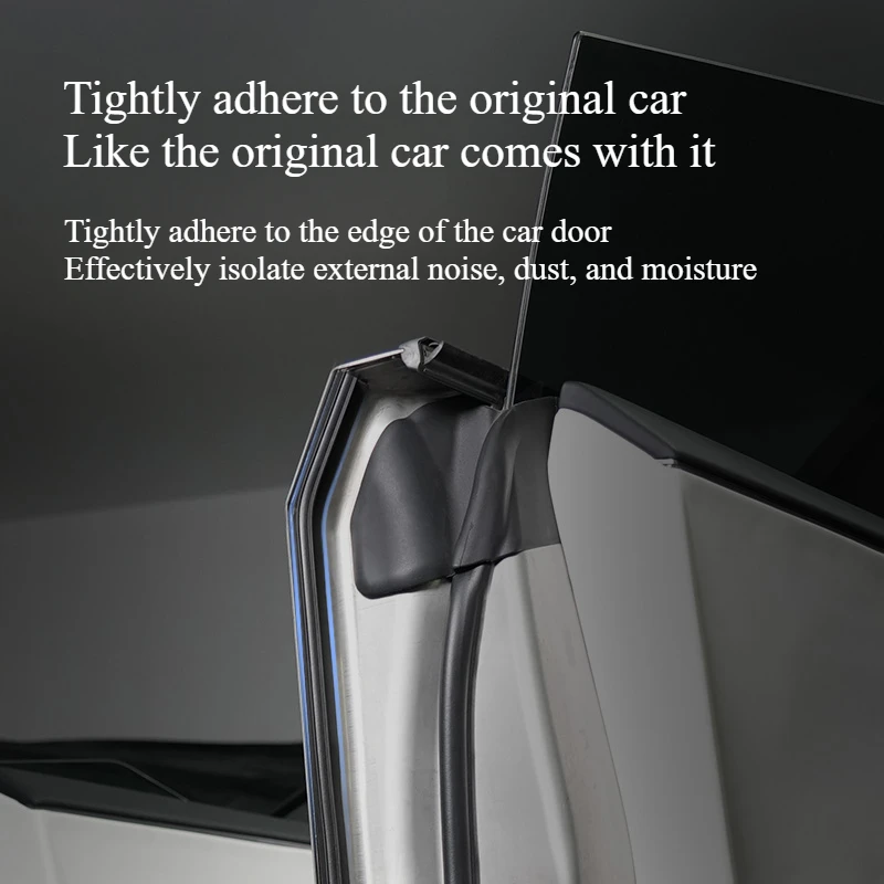 For Tesla Cybertruck 2025 Door Seal Soundproof Kit Full Car Door Sill Sealing Strip Rubber Weather Draft Seal Strip Accessories view 4