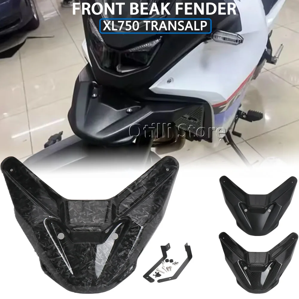 

For Honda XL 750 TRANSALP XL750 2023 2024 Motocycle Accessories Wheel Extender Front Fender Beak Fairing Cowl Extension Cover