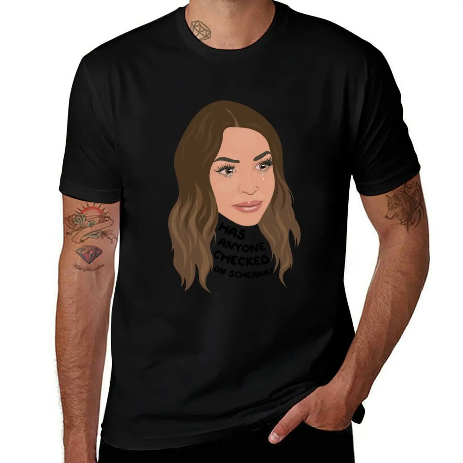

Has Anyone Checked on Scheana Shay Pump Rules Crying Funny Pump Rules Reality TV Good as Gold T-Shirt cotton tshirt 100% T-Shirt