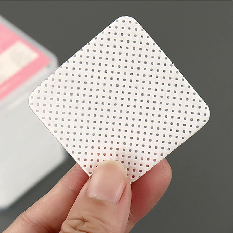 200PCS Lint-Free Paper Cotton Wipes Eyelashes Extension Glue Remover Pads Lashes Grafting Cleaning Glue Mouth Wipe Makeup Tool