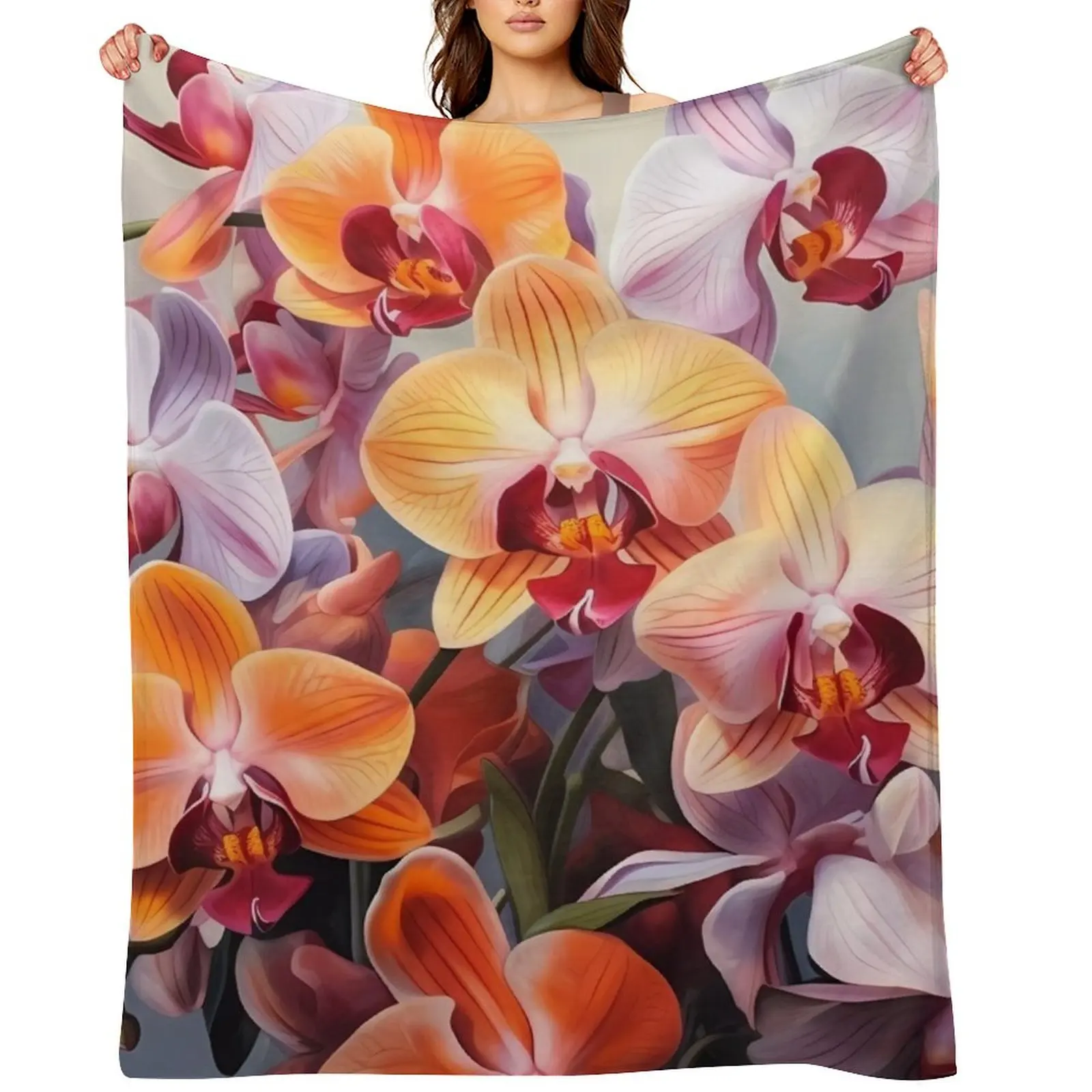 Flowers Bouquet #44 Throw Blanket Blankets For Bed Flannel Designers Personalized Gift Kid'S Extra Large Throw Blankets
