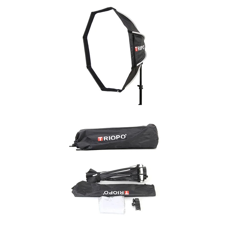 

2025 New-TRIOPO KX 65Cm Octagon Softbox Umbrella For Godox AD200 V1 Speedlite Photography Studio Lighting Accessory