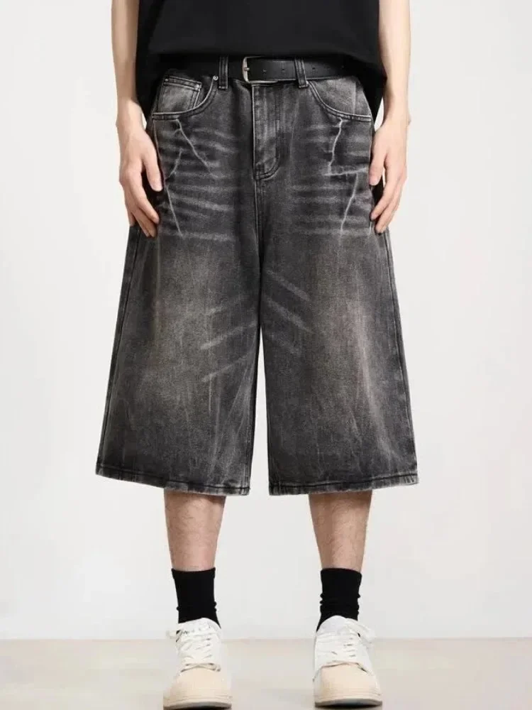 Pantaloncini larghi lavati da donna Nuovi pantaloncini punk oversize coreani da donna Harajuku Pantaloncini di jeans casual larghi a gamba larga retrò anni 2000