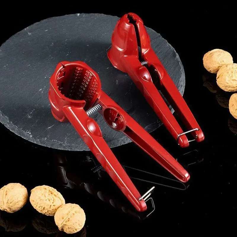 Nutcracker Tool, Heavy Duty Pecan Cracker Opener with Non-Slip Handle Aluminum Multi-Purpose Nut Shell Crusher for Nut Products