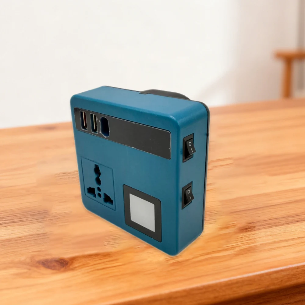 

For Camping Blue 18-21V Inverter Portable Power Inverter USB-C Power Hub Wide Voltage Compatibility USB-C Output Port