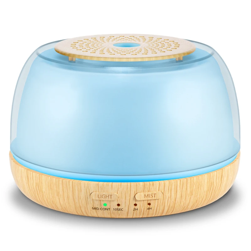 Draagbare Mini Houtnerf Aromatherapie Machine, Thuis Luchtverspreider, Getimede Luchtbevochtiging Aromatherapie Machine