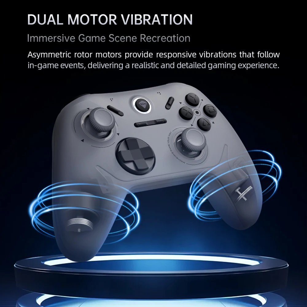 MACHENIKE G1 draadloze gamingcontroller met 1K stuursnelheid Hall-effect trigger-joystick voor Nintendo Switch PC iOS Android