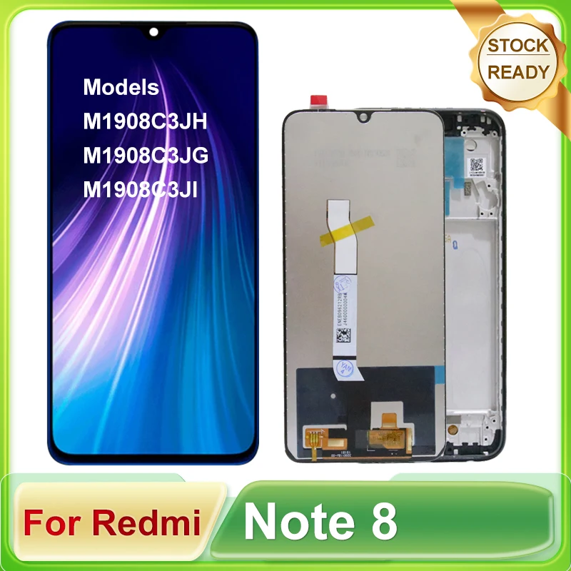 100% Tested 6.3'' For Xiaomi Redmi Note 8 LCD Display Touch Screen