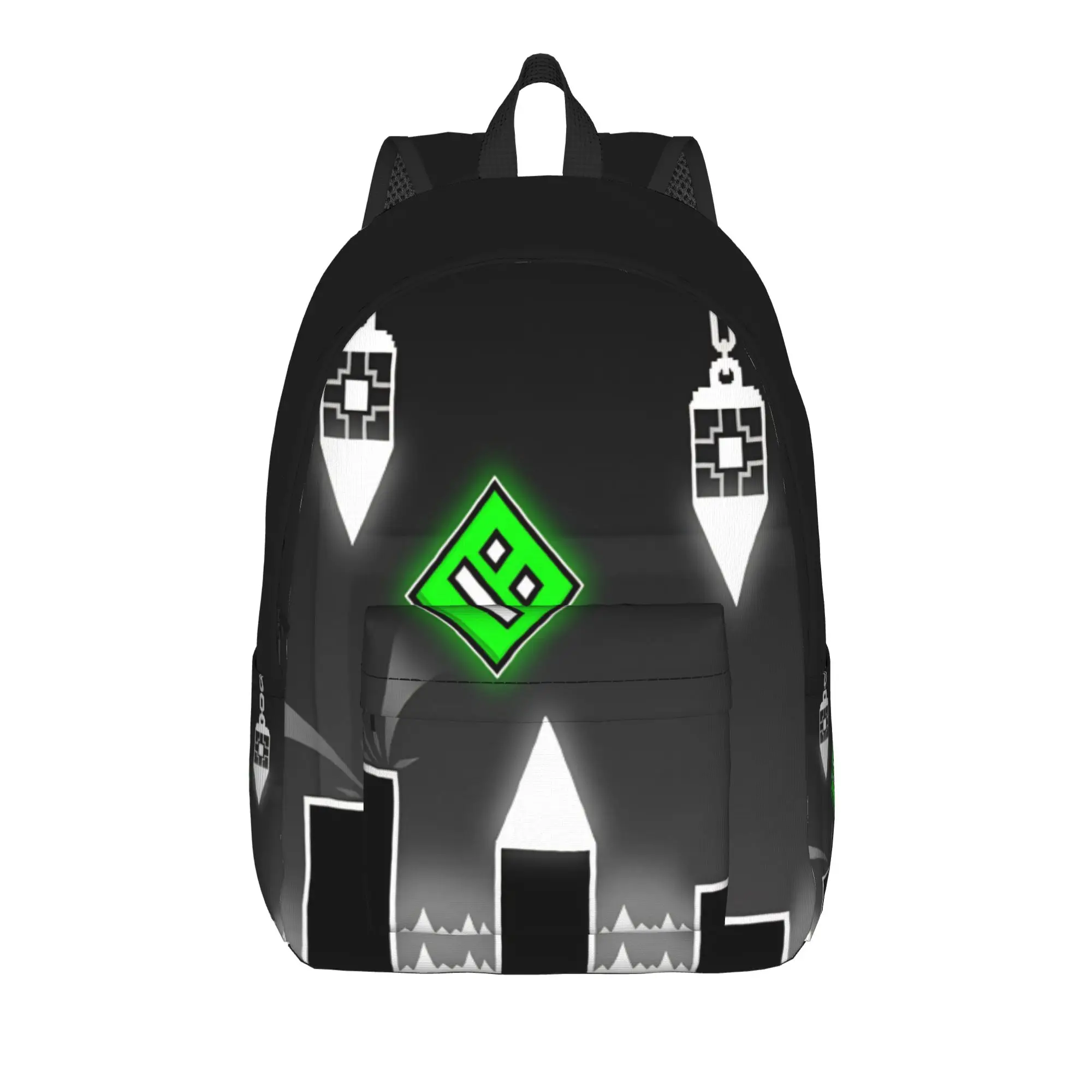 Geometry Cube game Classical Backpack Gift High School Business  Daypack for Men Women College Canvas Bags