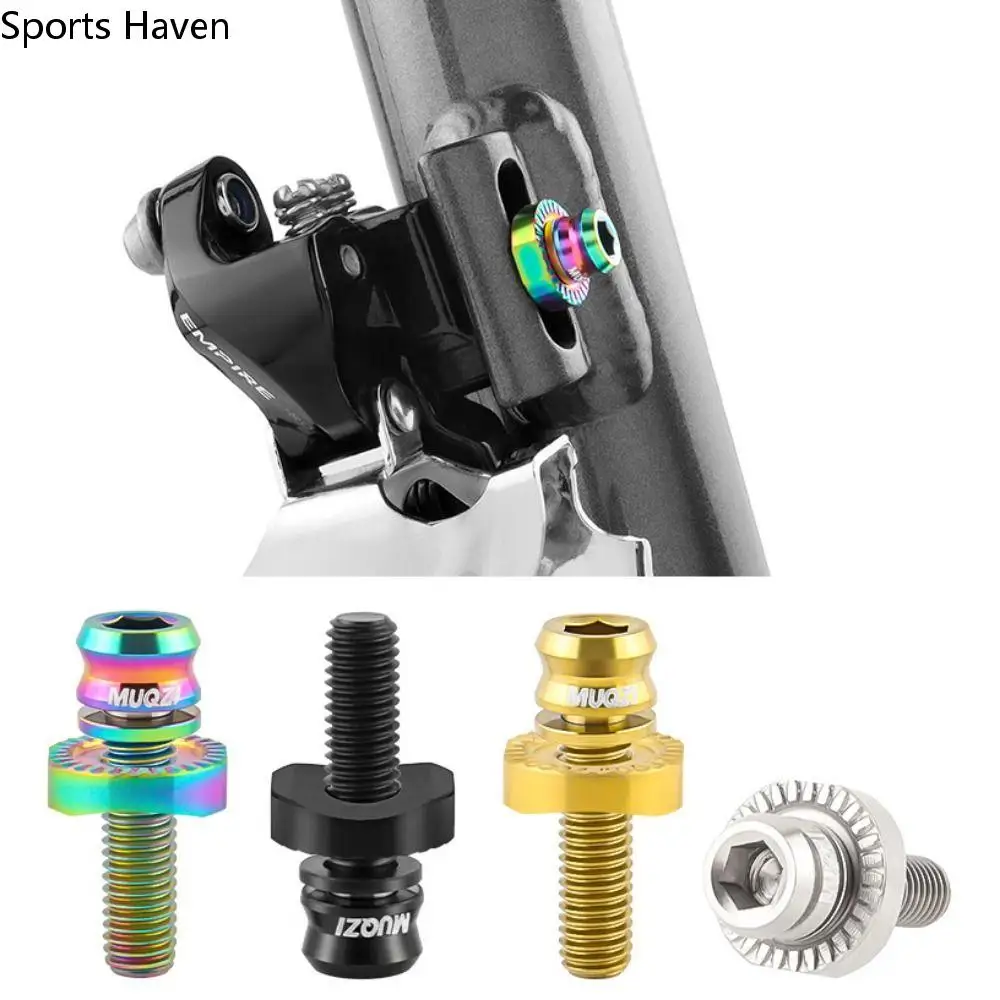 

Ultra-light Bike Frame Fixing Screws Colorful Arc-shaped Washer Fixing Bolts Cycling Frame Parts