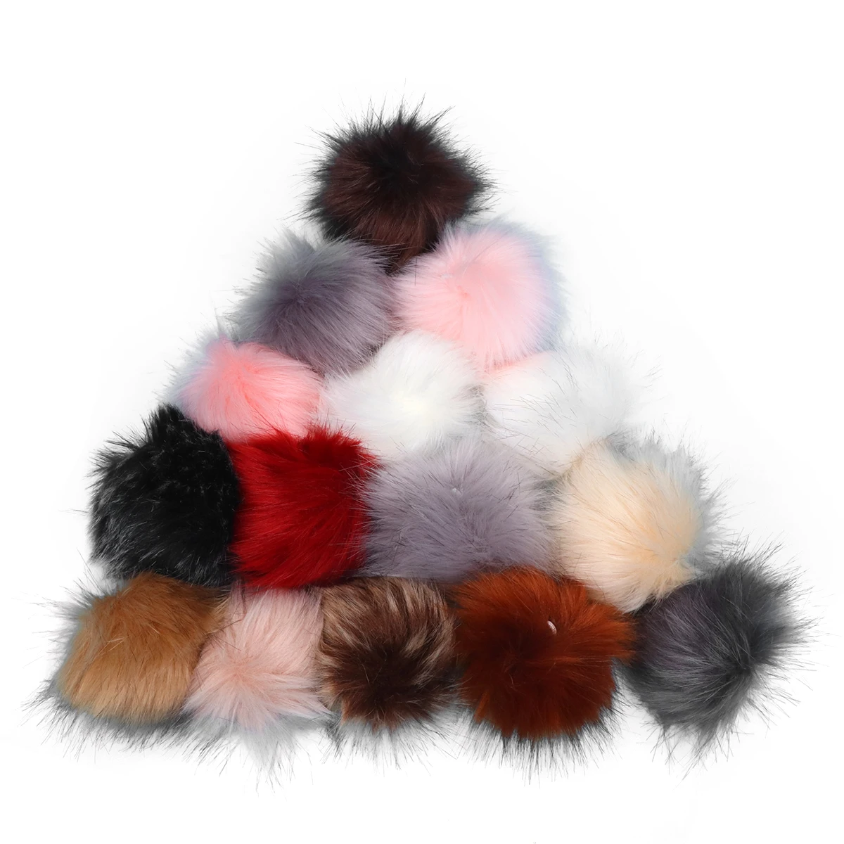 

30pcs Hairballs Craft Poms Assorted Colors Decorations for Parties DIY Projects Handmade Gifts Kids Crafts