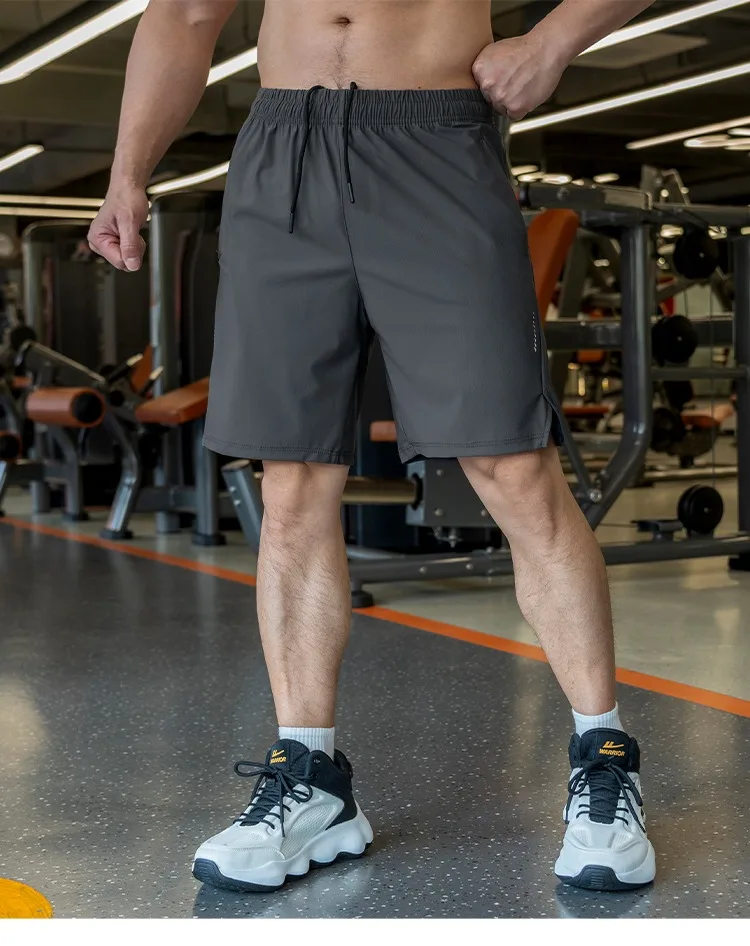 Mens Shorts Light Weight Thin Elasticity Pants Running Squat Fitness Training GYM Quick-drying Drawstring Shorts Sweatpants