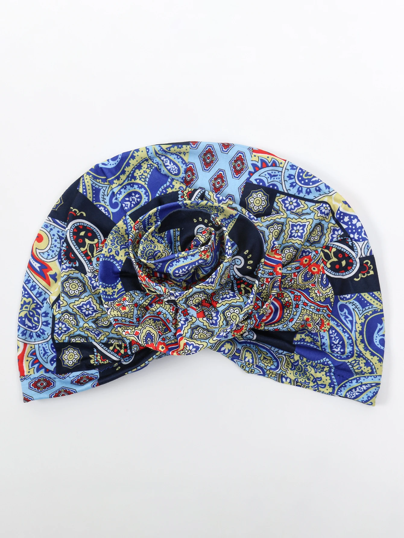 2024 New Fashion Print Turban Hijab Hats African Head Wraps Elastic Muslim Hats Breathable Chemo Cap For Women Girls