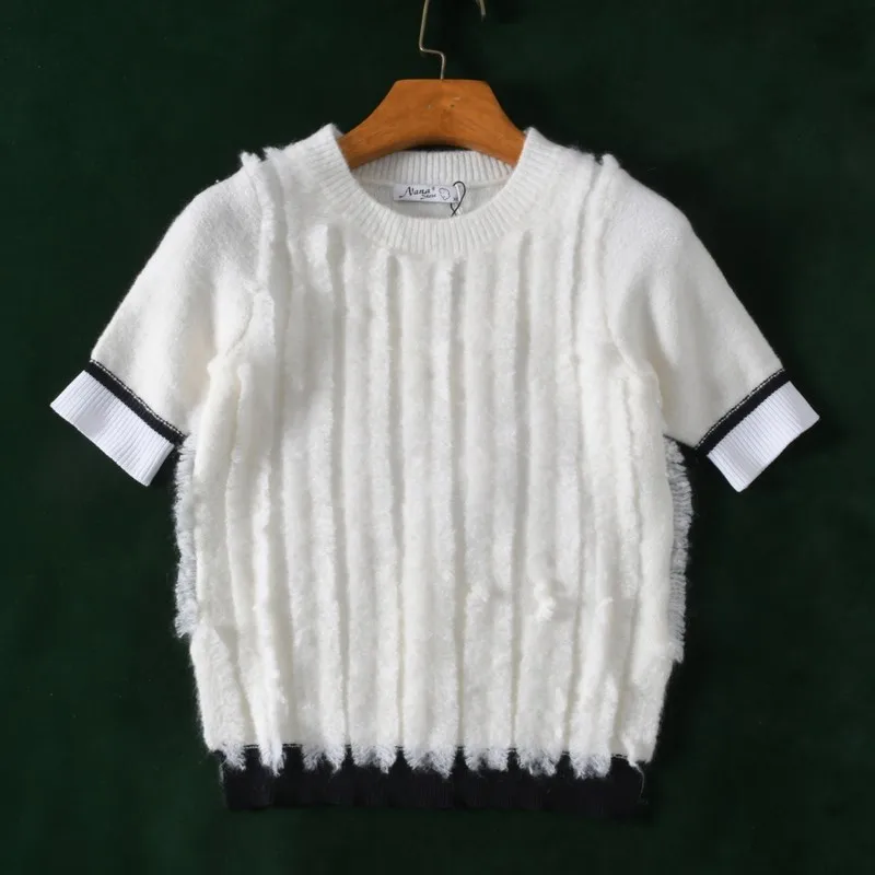 

Мягкий кружевной свитер с кисточками, жилет ort Sve, шерстяной женский топ на весну, осень, зиму, свободный крой, теплый