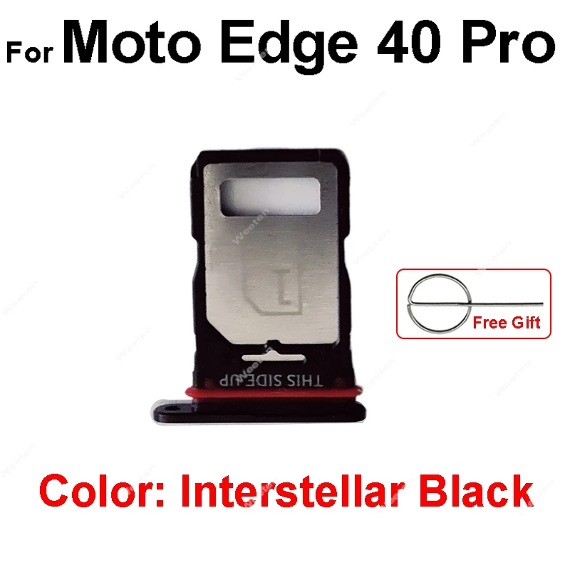 For Motorola MOTO Edge 40 Neo 40 Pro XT2303-2 XT2307-1 SIM Card Tray Holder Sim Card Slot Card Reader Adapter Parts