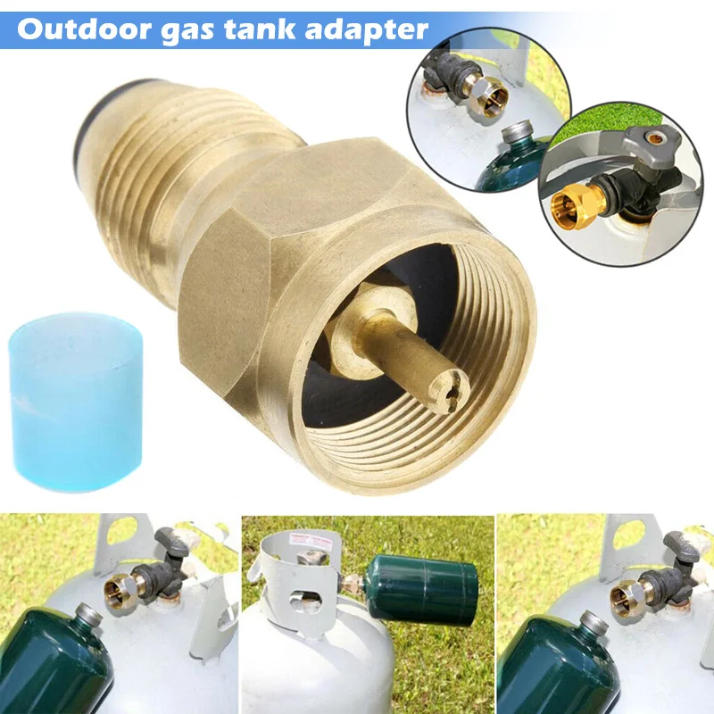 Propane Tank Refill Adapter Gas Cylinder Canister Filler Coupler Brass Accessories