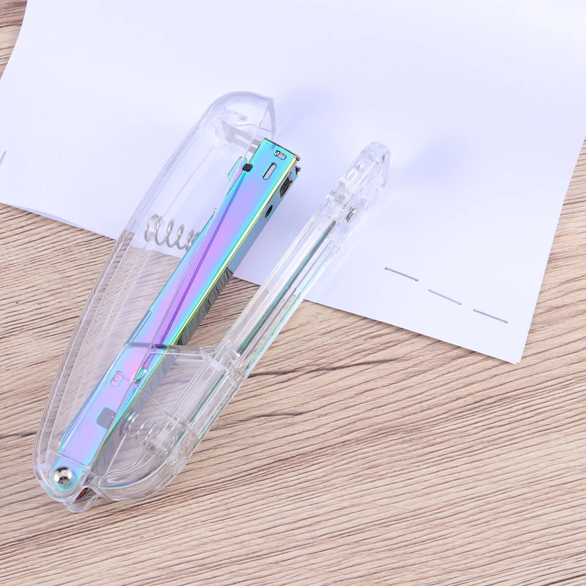 

Desktop Stapler Classic Modern Design Stapler Stapling Machine for Office (1 Stapler + 1 Box Stapling Nail)