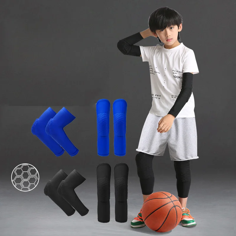 Rodilleras y coderas de baloncesto para niños y adolescentes, Protector de soporte para monopatín, voleibol, fútbol